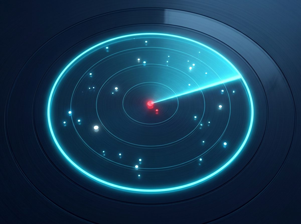 AI detection radar visualization